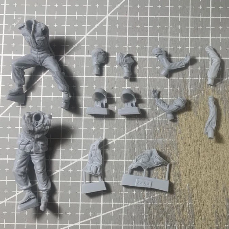 Figurine en résine GK Soldat sauvetage uniquement soldats, thème militaire de la Seconde Guerre mondiale, kit non assemblé et non peint, 1/35