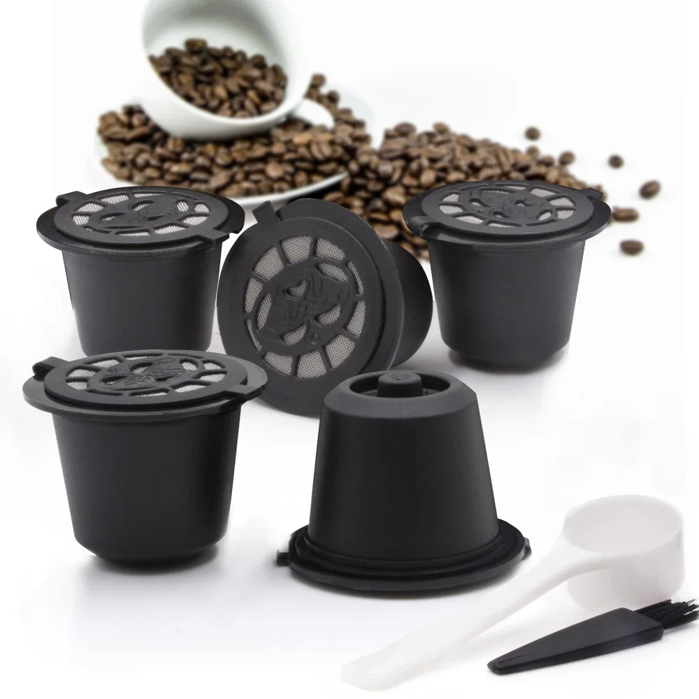 Reusable Durable Stainless Steel Refillable Coffee Capsule Filter for Nespresso Machines Kitchen Supplies Accessories Products