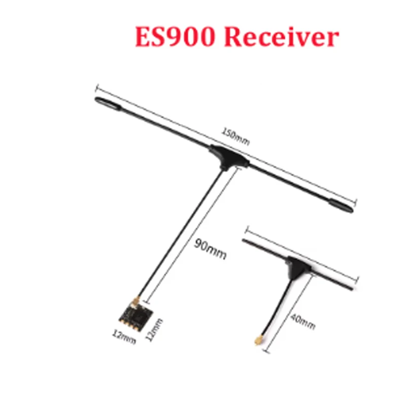 ELRS 915MHz ES900 Dual RX Diversity Receiver Built-in TCXO Double Antenna Long Range for ES900TX RC Airplane FPV Racing Drone