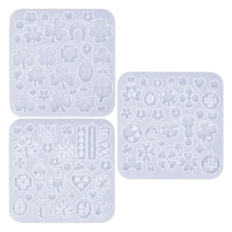 

BAAJ-DIY Molds Silicone Earring Molds Flower-Shaped Jewelry Molds