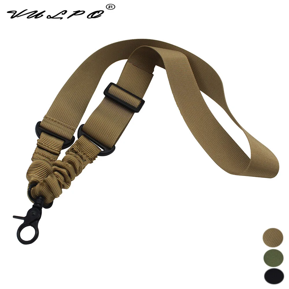 VULPO Tactical CQB Nylon regulowany pojedynczy punkt zawiesia karabin i Airsoft Sling akcesoria myśliwskie wyposażenie taktyczne