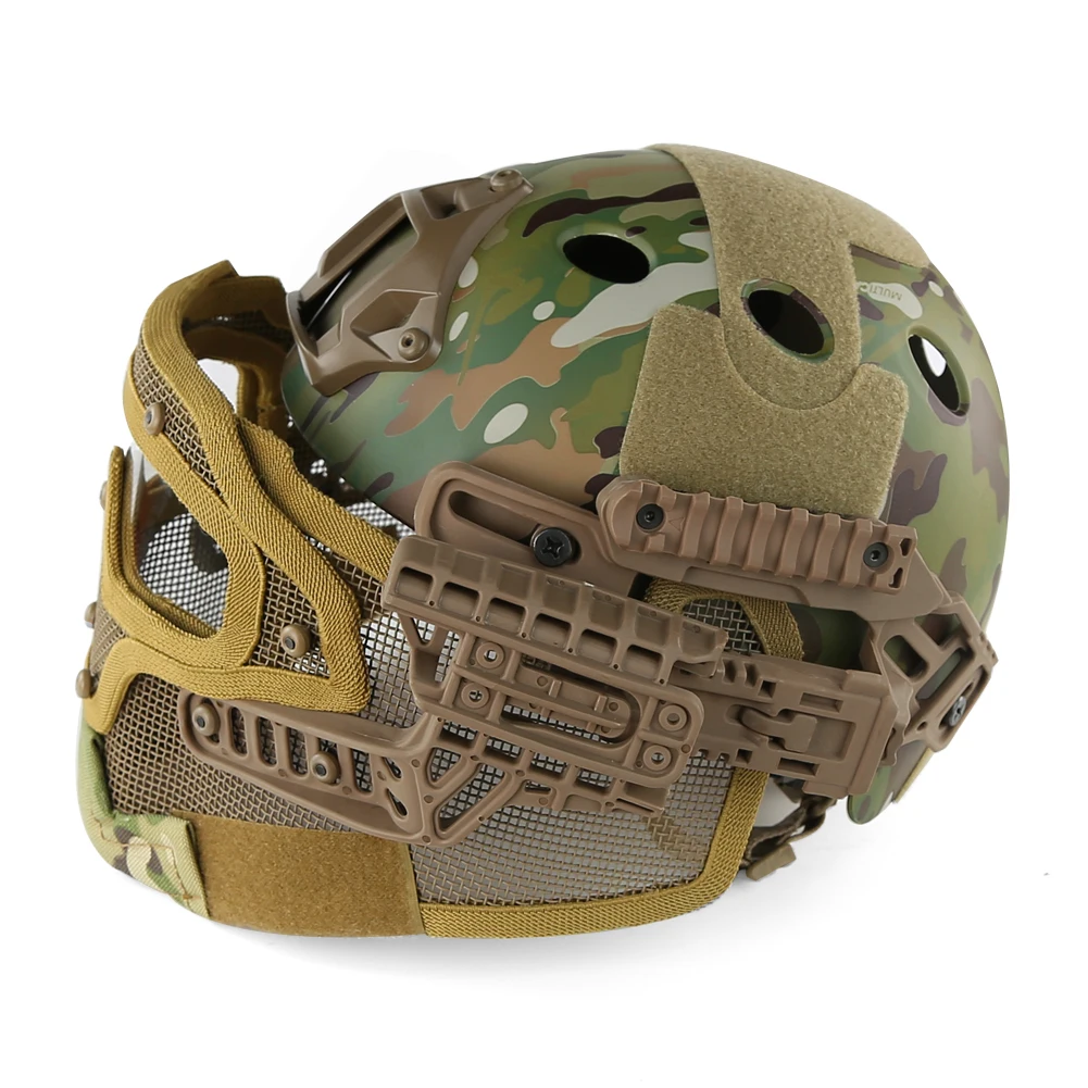 Casco táctico G4 máscara malla de acero – Airsoft y paintball - imagen 5