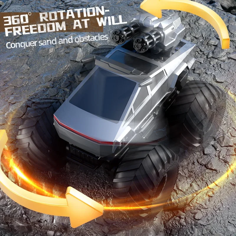 JJRC Q213 METRIS Amphibious RC Car 4WD Big-foot Truck With Water Cannon Waterproof Stunt Climbing Off-road Vehicle Toy For Kids view 6