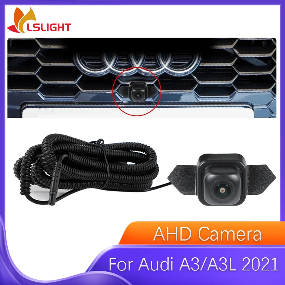 

Car Front View Camera For Audi A3 A3L 2021 AHD 1080P Night Vision Fisheye 150° Wide Angle Waterproof Parking Monitoring System
