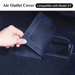 For Tesla Model 3 Model Y Juniper Air Vents Cover Under Seat Outlet Protector Anti-blocking Dust Mesh Interior Car Accessories