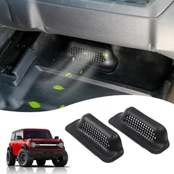 Under Front Seat Vent Cover for Ford Bronco 2024 2023 2022 2021 Air Condition Outlet Protector Air Vent Accessories 2Pcs