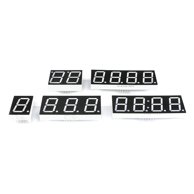 2 Stks/partij 0.8Inch Digitale Buis 1-Digit/2-Digit/3-Digit/4-digit Gemeenschappelijke Kathode/Gemeenschappelijke Anode Rode Hoogtepunt Led Digitale Display Buis