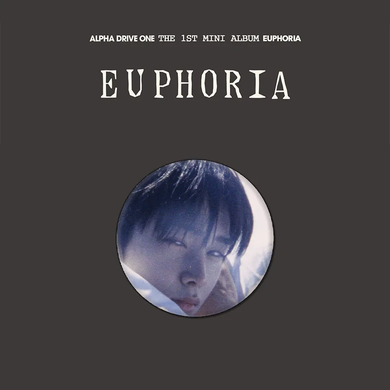 ALPHA DRIVE ONE Mini 1st Album EUPHORIA Brooch Round Tinplate Badge Character Printing Badge Bag Decora ALD1 BOYS PLANET Gift