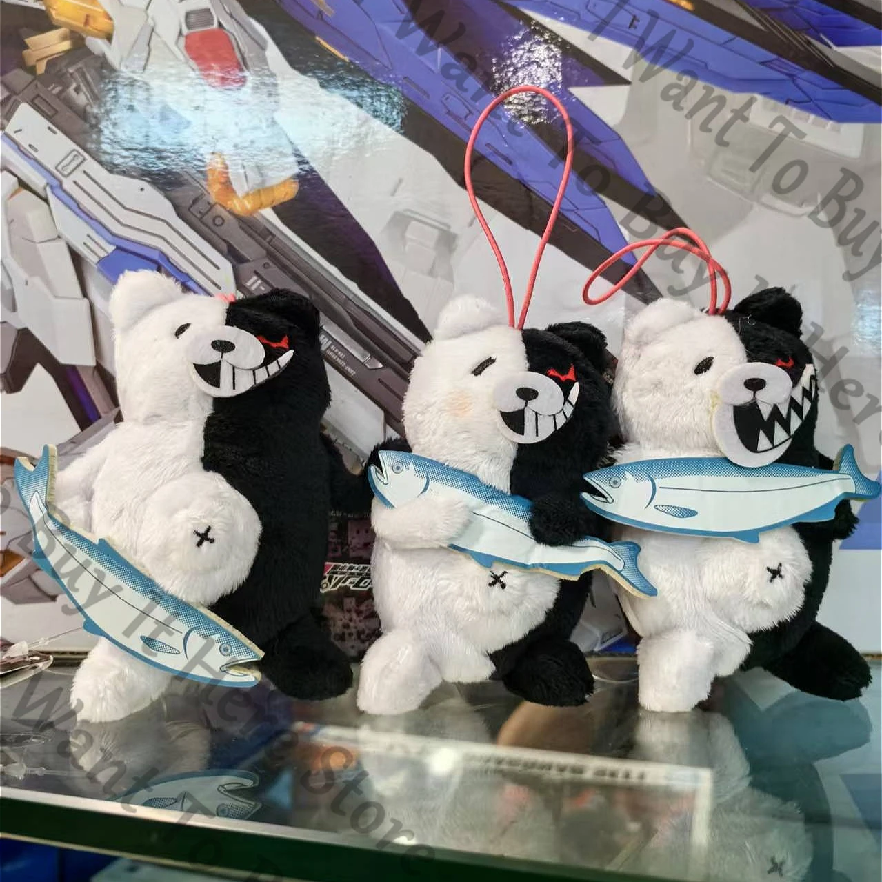 

Anime Danganronpa Monokuma Cosplay Cartoon Maumet Charm Accessory Keychain Ornament Dango Widget Puppet Keyring Mascot Fans Gift