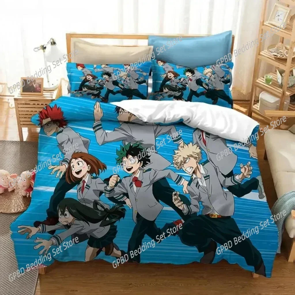 Anime My Hero Academia 3D Duvet Cover Bedding Set Comforter Linen Pillowcases Home Decor Single Double Twin King Queen
