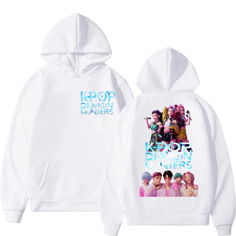 KPop أنيمي شيطان هنتر رومي ميرا زوي ساجا بنين هوديي 2025 خريف/شتاء الرجال النساء القطن موضة عادية كم طويل هوديي