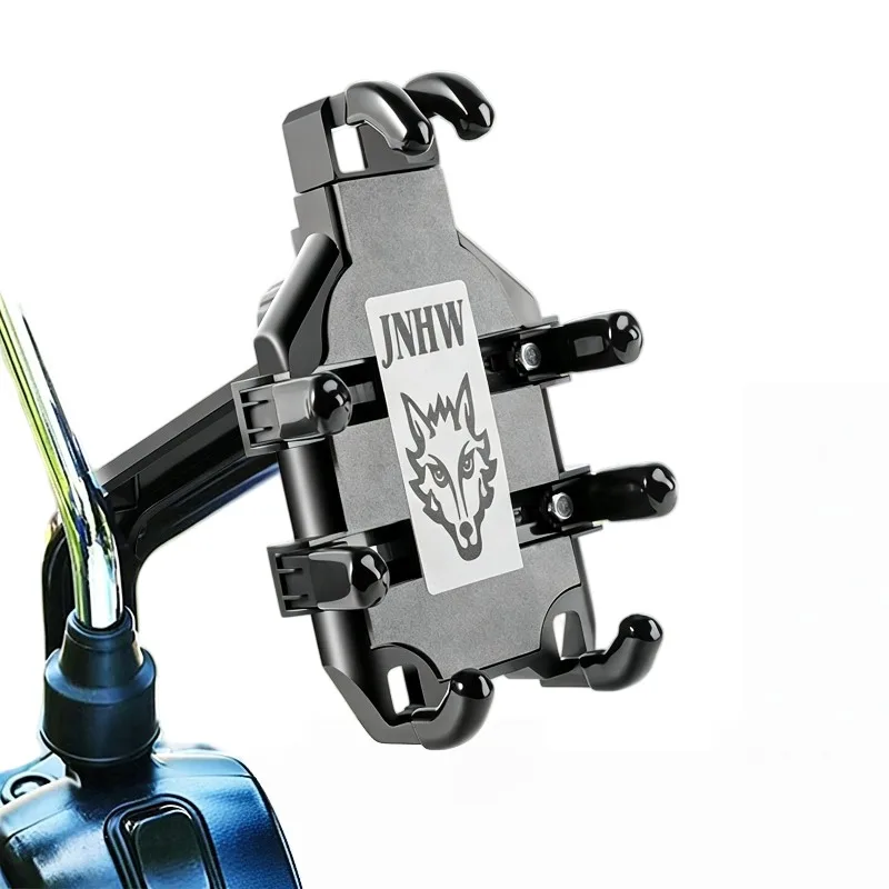 Motorcycle Phone Holder 8 Claws Shockproof 360 Rotate Bracket for Electric Scooter Bike Navigation Cell Phone Stand