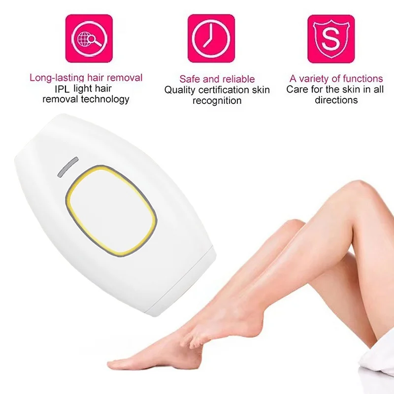 Body Bikini Laser Hair Removal Machine Permanent Hold IPL System 500000 Shot Light Pulses Whole Body Home Use Epilator