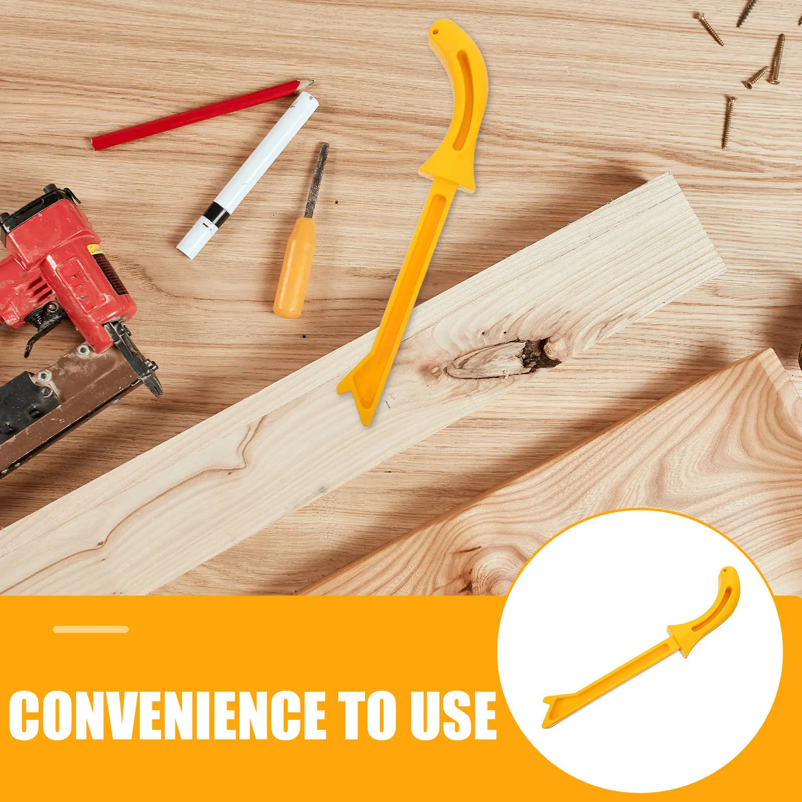 Push Stick Woodworking Safety Guide Tool 10.6 Inches Length Ergonomic Anti Slip Handle Woodshop Aid for Table Saw Protection