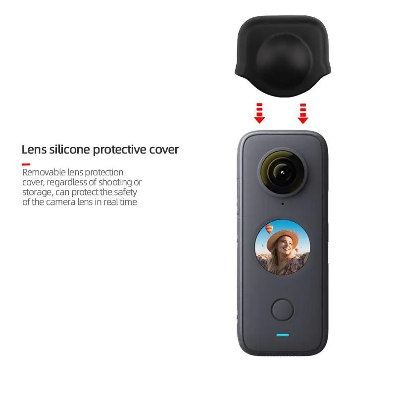 High Quality Lens Protective Cover Silicone Case for Insta 360 ONE X2 Panorama Camera Camera Accessories