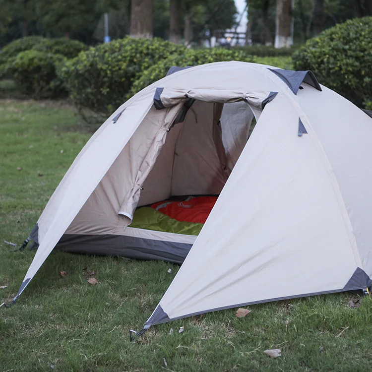 Double rain cover tent outdoor windproof thickened four seasons suitable for portable camping anti-mosquito camping
