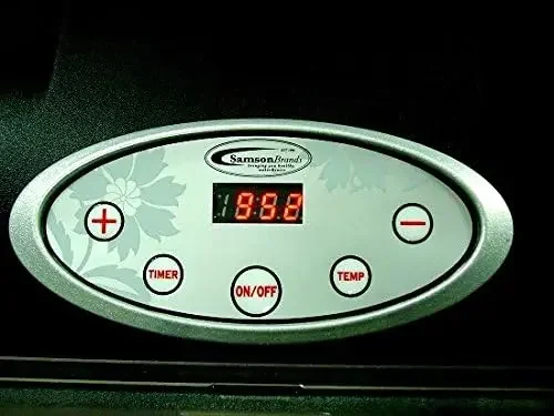 "Silent" 9 Stainless Steel Tray Dehydrator with Digital Timer and Temperature Control for Fruit, Vegetables, Beef Jerky,