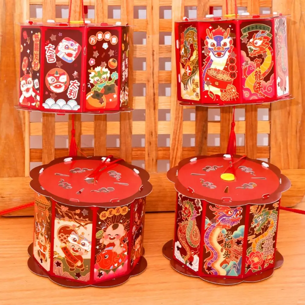 

Loong Glowing Handheld Lantern Creative Lucky LED Light LED Lion Dance Lantern Handmade Luminous Chinese Style Lamp Lantern Toy