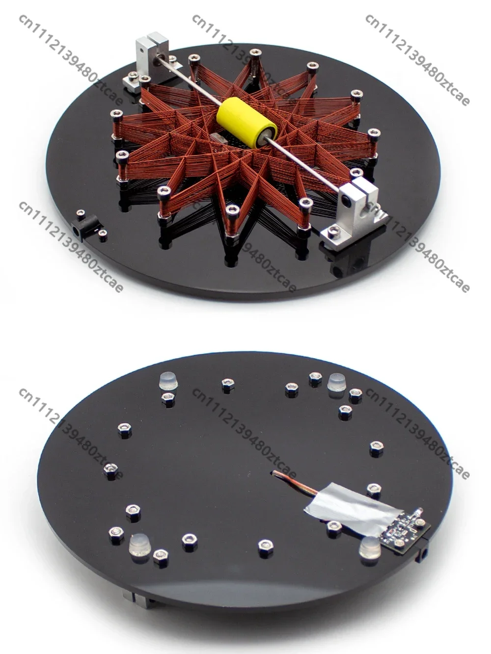 Electromagnetic DIY Assembly Kit, Rodin Coil Motor Model, Physics Experiment Tool for Scientific Research and Teaching Education
