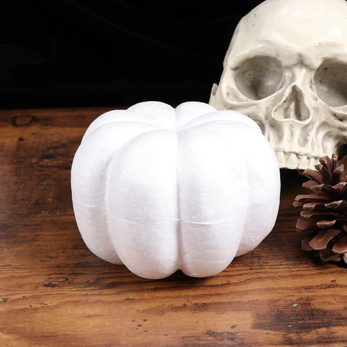 

5 Pcs Graffiti Pumpkin Set Photography Props Pumpkins White Simulation Mold Realistic Fake