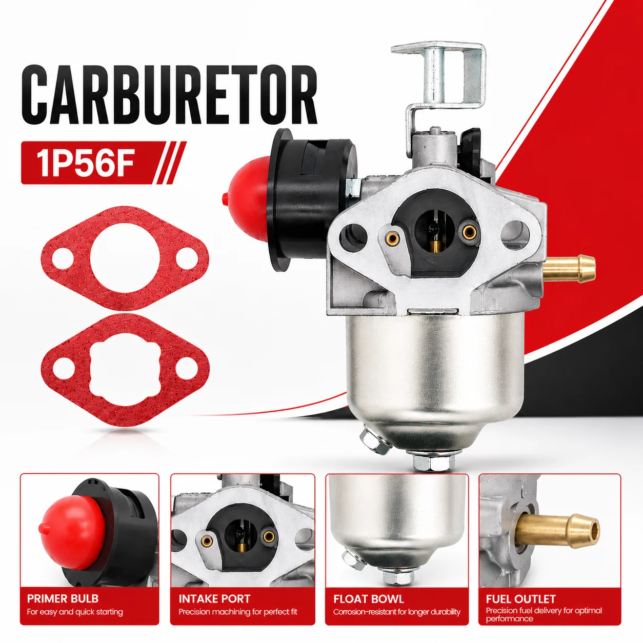 1P56F carburetor fit for LAWN MOWER carburettor carb Engine Part for 1P56F1P52F 79-96CC P15Q-2