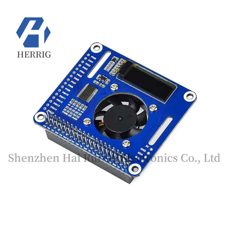 

Raspberry Pi 4th Generation Raspberry Pi 4B/3B+Adjustable Speed Fan Expansion Board PWM Cooling Controller