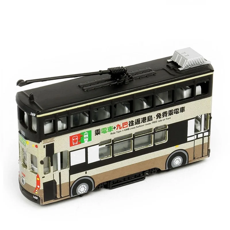 Kleine 1:120 Tram Kow-Loon Motor Bus Livery No.97 Legering Simulatie Model Auto