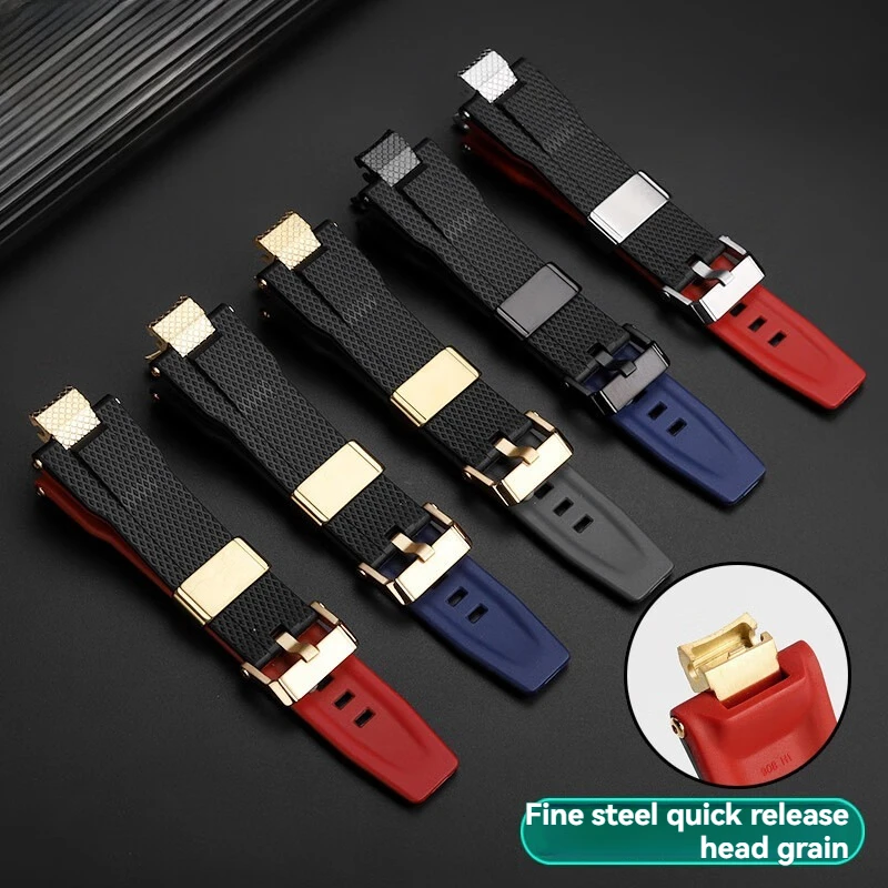 カシオ G-Shock MTG-B3000 & MTG-B3000B 用クイックリリース樹脂/シリコン交換バンド – 防水ラバーストラップ