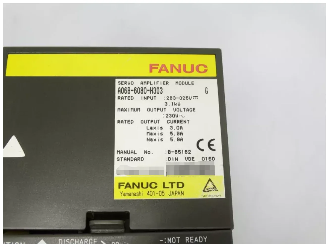 

A06B-6080-H303 Fanuc Servo Drive Amplifier Module Test OK A06B 6080 H303