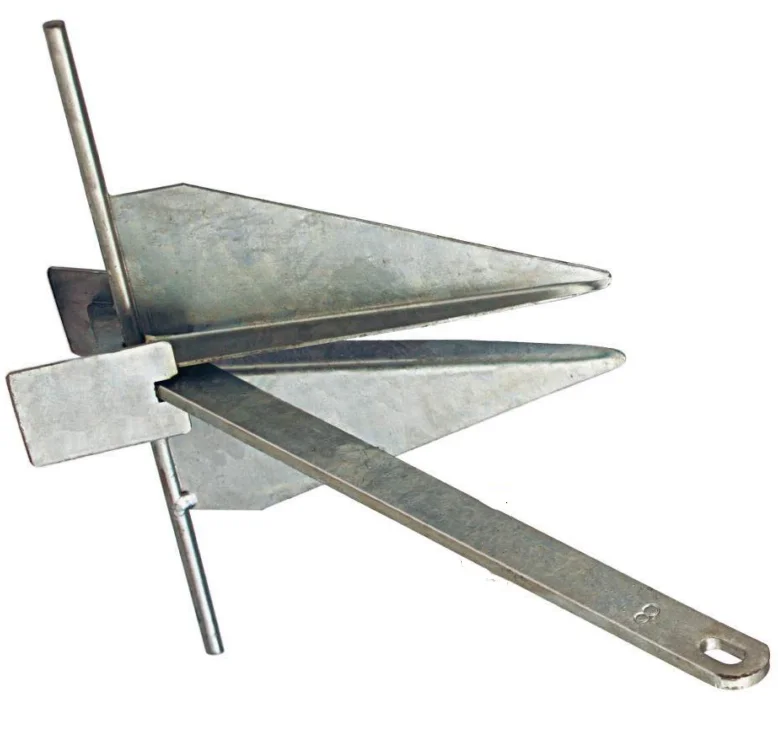 Q235 25kg Danforth Boat Anchor Mix Iron and Galvanized From Isure Marine Made in China