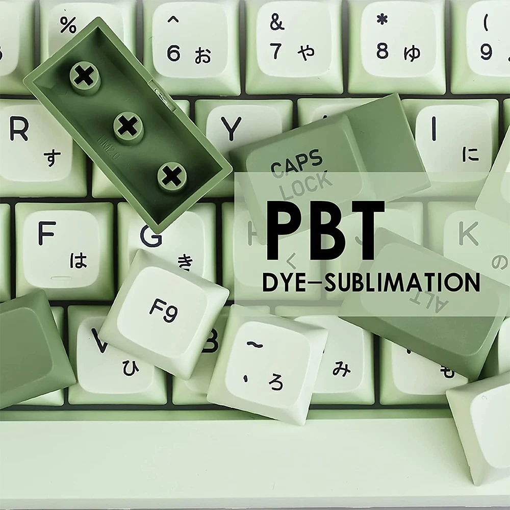 PBT Keycaps  XDA Keycaps Dye Sublimation Fit for 61/64/87/104/108 Cherry Mx Switches Mechanical Keyboard