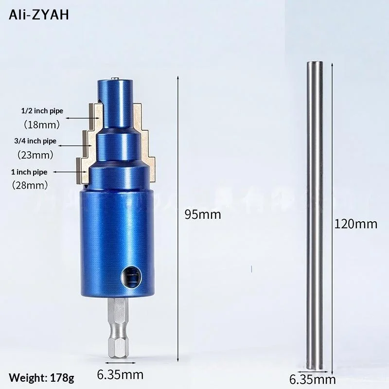 

【HY6】1 Set 4/6 Points 1 Inch Broken Pipe Head Screw Extraction With Connecting Rod Faucet Angle Valve Broken Wire Extractor
