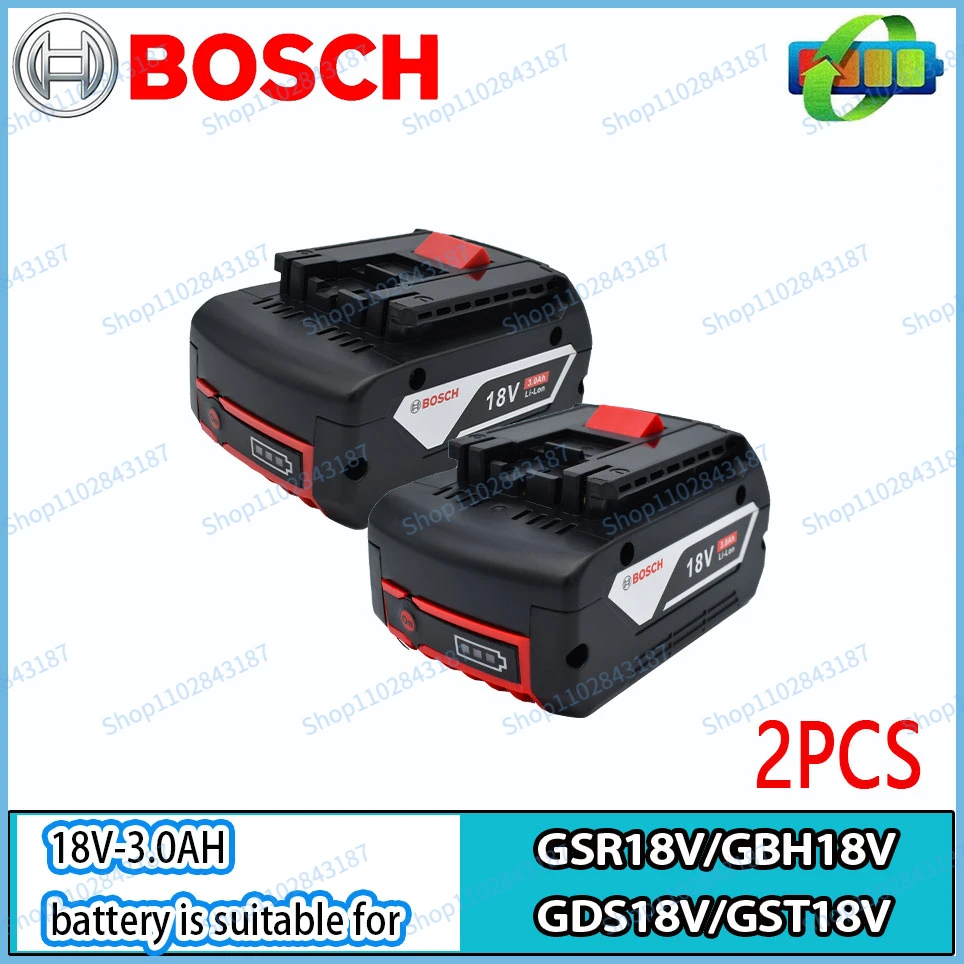 Bateria litowa Bosch 18V 3.0Ah nadaje się do Bosch 18V elektronarzędzia GWS/GBH/GDS/GSR/GSB