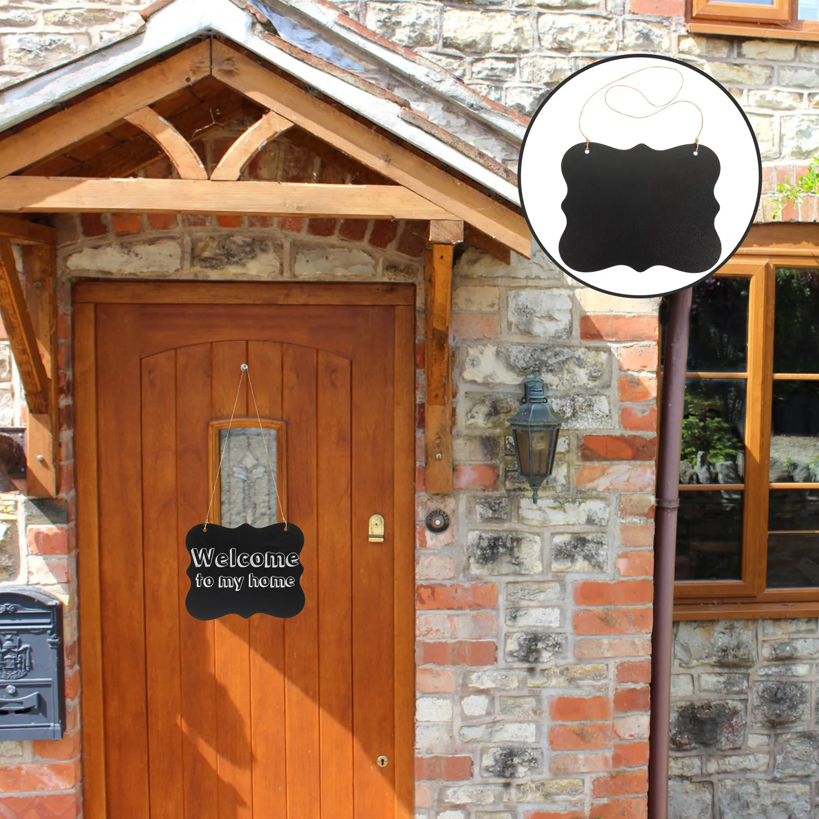 لافتة سبورة معلقة، لوحة مذكرة مزدوجة الجوانب، سبورة صغيرة لتزيين المنزل والمكتب والمقهى، لافتة سبورة #1