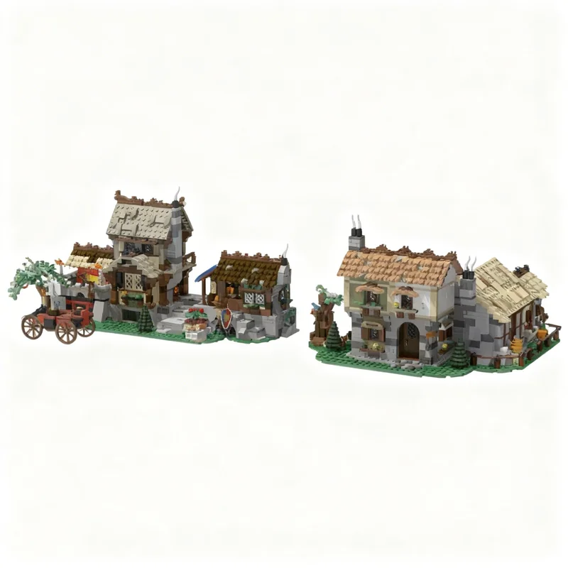 Art Craft Lion - 2815 ชิ้น โมเดล MOC เมืองยุคกลาง จัตุรัส