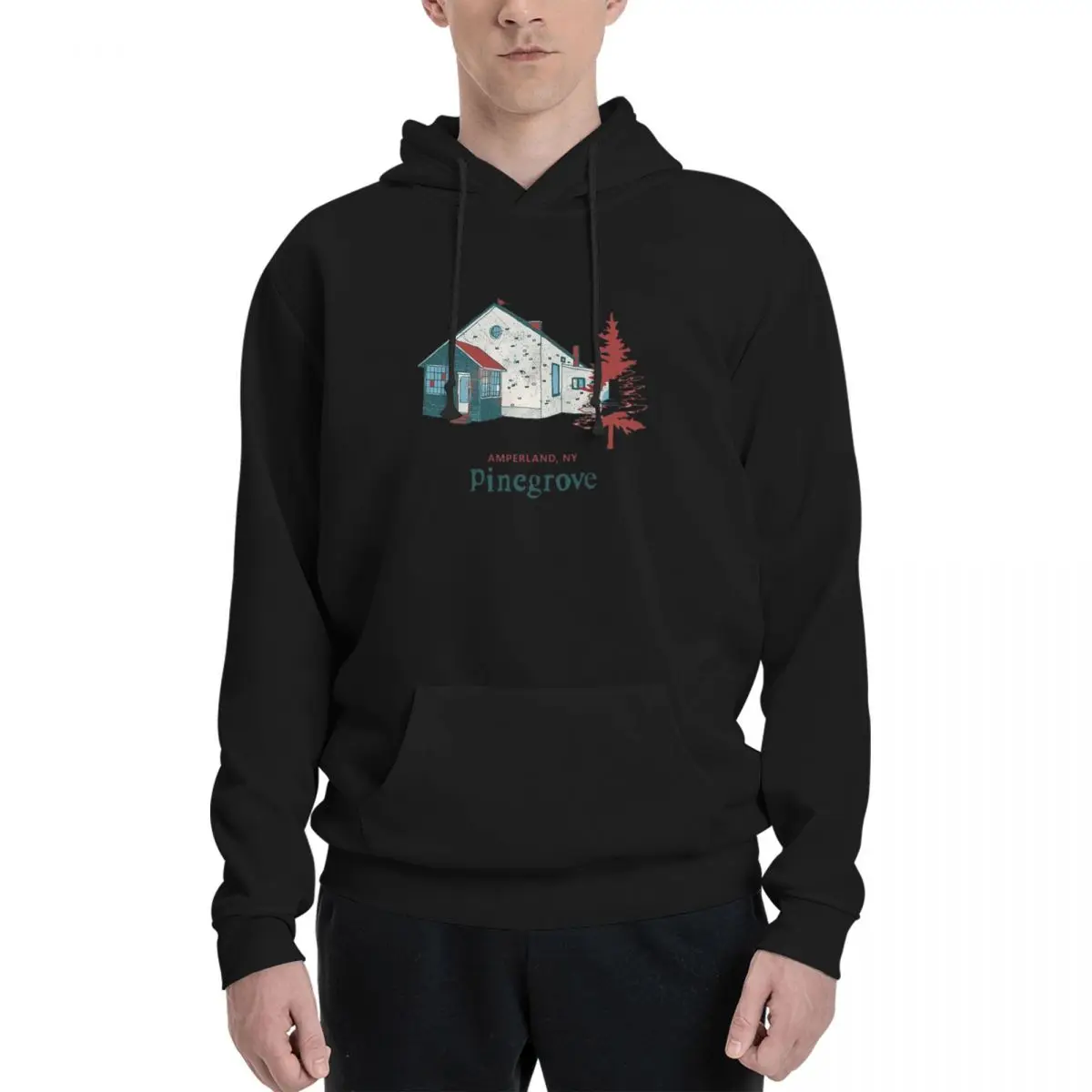 

Толстовка с капюшоном Pinegrove Merch Amperland, пуловер в стиле Харадзюку, осень-зима, мужские и женские толстовки, топы с длинными рукавами
