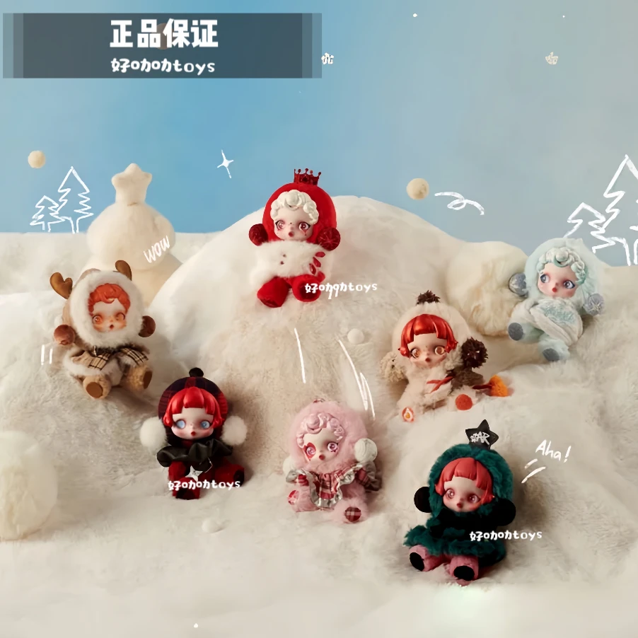 Popmart Skullpanda Winter Movement Series Cute Doll Figures Blind Box Blind Bag Desktop Ornament Surprise Christmas Gift