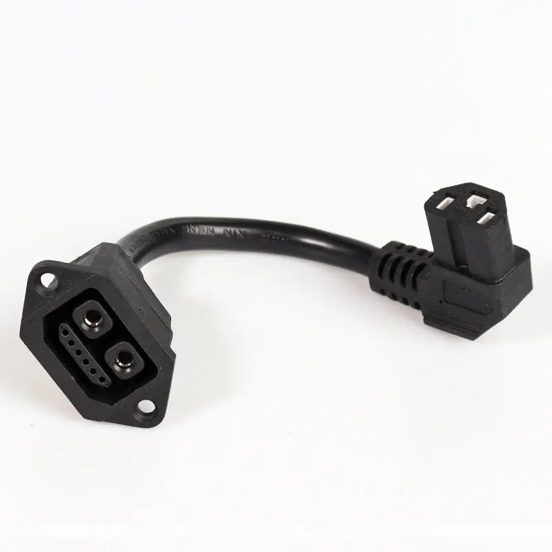 Electric Vehicle Charger Connector Adapter 2+6 E-bike Lithium Battery Charging Interface Replacement Plug Socket with Wire