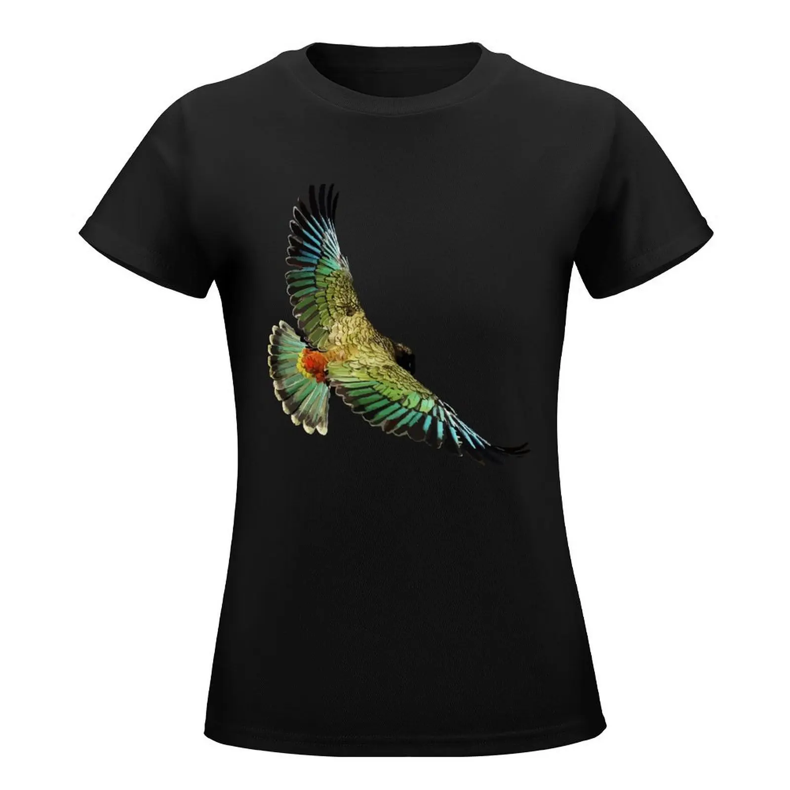 New Zealand Kea T-Shirt kawaii clothes summer tops customs design your own quick drying western t shirts for Women