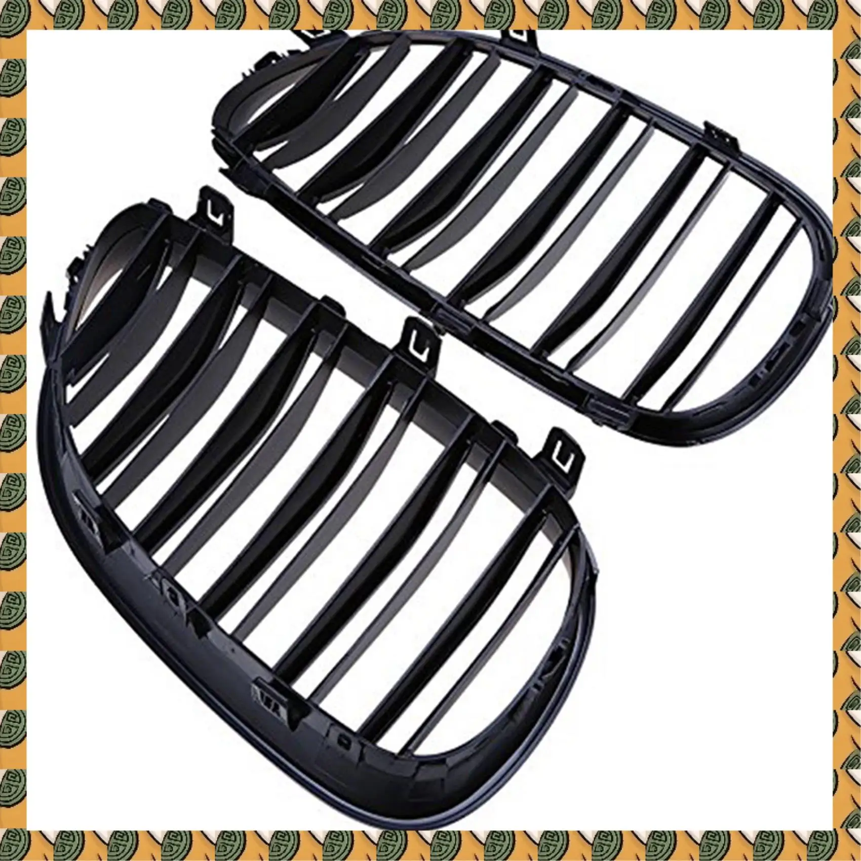 

A77I 2 Pcs Front Bumper Hood Kidney Grill & 1 Pcs Oil Level Engine Sensor