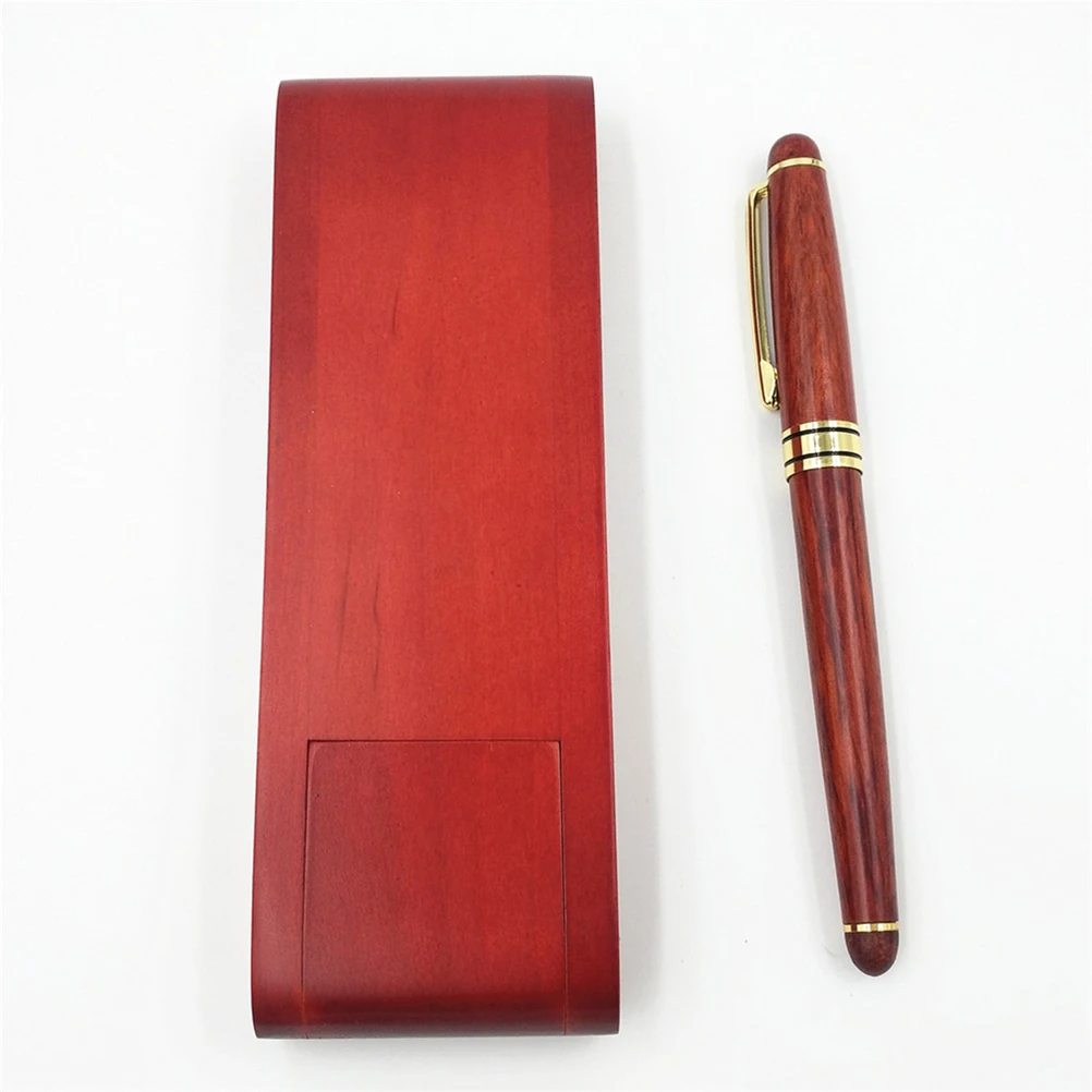 

Wooden Fountain Pen Practical Gift Case for Signature Business Study Office Birthday Graduation Pen with Gift Box