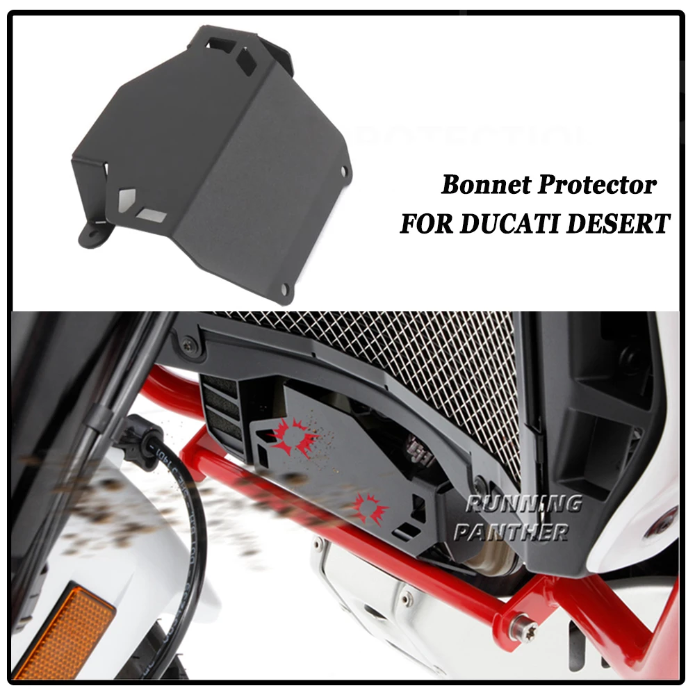 Para Ducati Desert X Desert-X DesertX DESERT X Protector de motor de motocicleta cubierta de válvula de culata negro