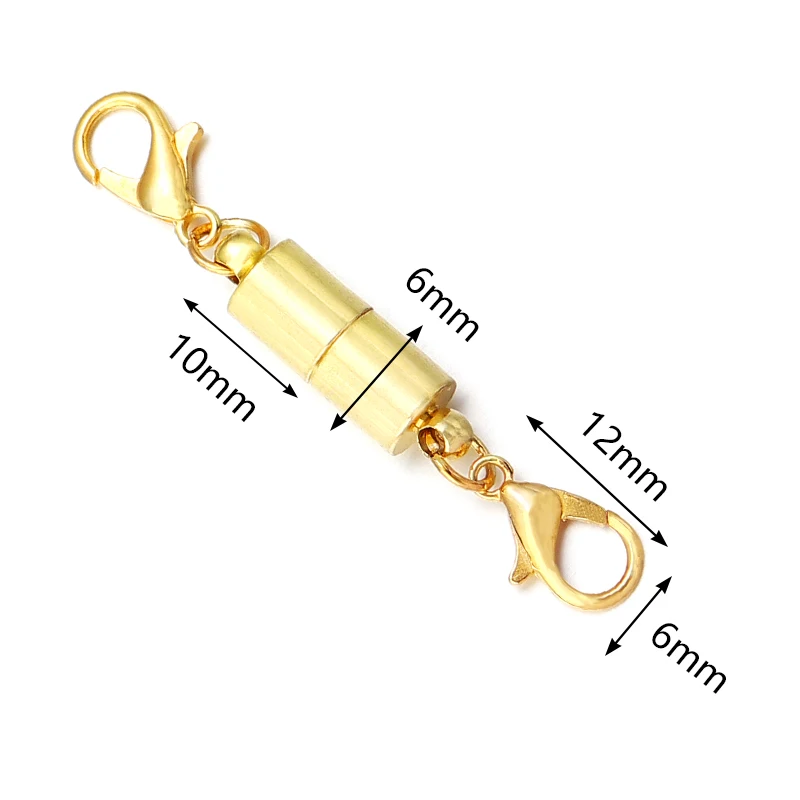 5 Sets/lot Metal Strong Magnetic Clasps Lobster Clasp Magnetic Clasps End Clasp Connectors For Jewelry Making Bracelet Necklace