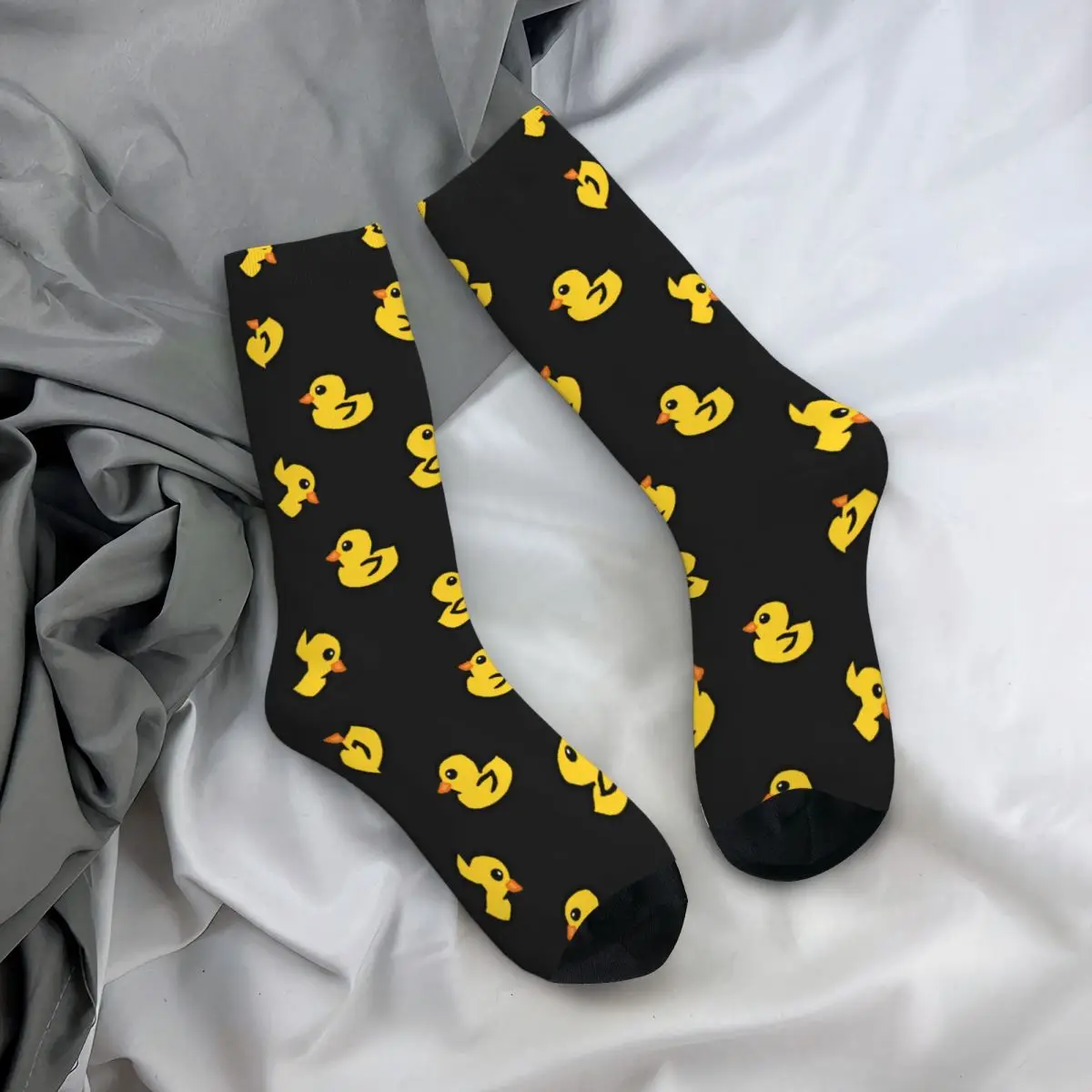 Little Yellow Duck Stockings Breed Collection Custom Gothic Socks Spring Anti Bacterial Socks Women Men Running Soft Socks