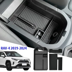 For TOYOTA RAV-4 Center Console Organizer For Toyota RAV4 2019 2020 2021 2022 2023 2024 Armrest Secondary Storage Tray