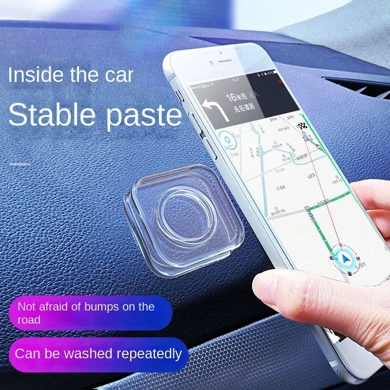 

【 Manufacturer 】 Handy Nano Stickers Car Phone Holder Navigation Universal Support Bracket Car Supplies Black Technology