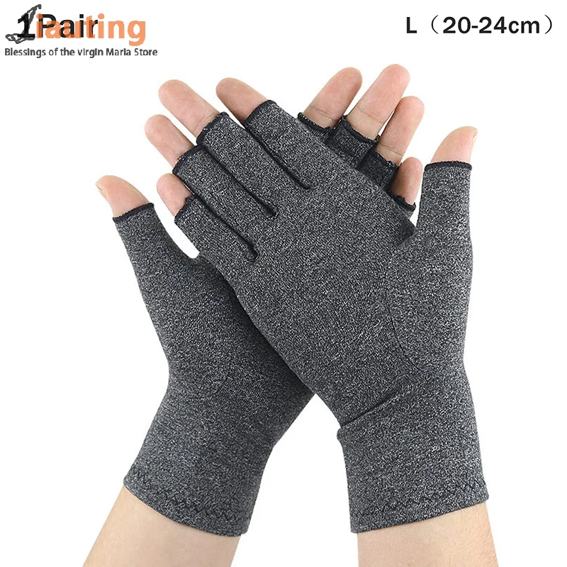 Arhtitis Gloves Men Women Therapy Compression Gloves Hand Arthritis Joint Pain Relief Health Care Half-finger Wrist Gloves