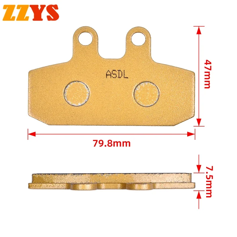 Motorcycle Accessories Front Brake Pads Disc Tablets For GARELLI 50 Tiger XLE 1986- 125 Tiger XLE For CAGIVA Blues 125 1992-1995