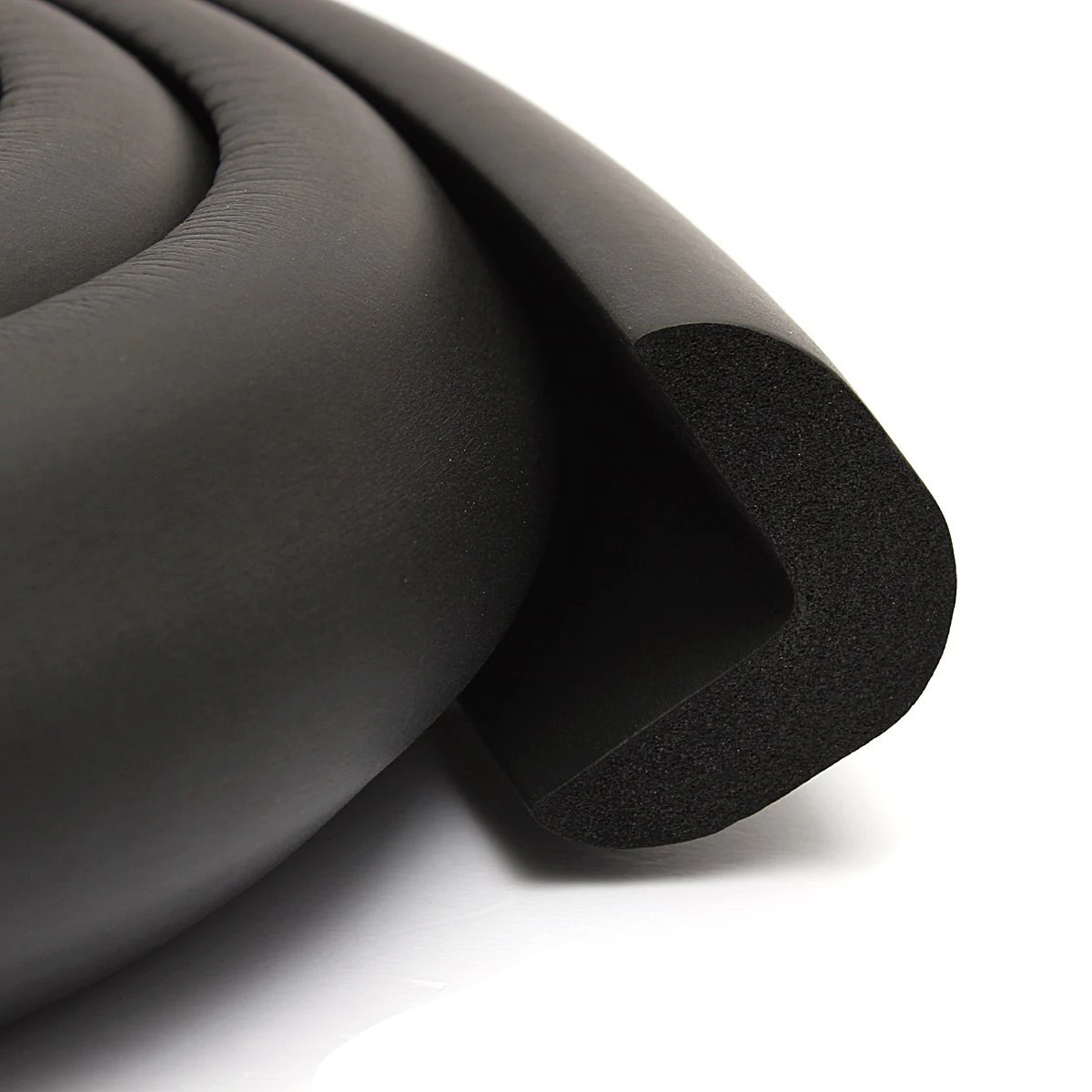 

Угловая защита для детской безопасности, 2 м, защита для бампера стола, полоса для предотвращения столкновений, черная, ширина 24 мм, прочная резиновая угловая защита для стола NBR