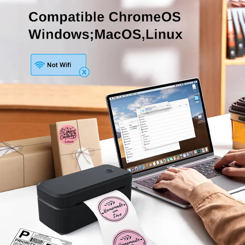 

Беспроводные принтеры штрих-кодов, совместимые с Android и iOS, портативные, стабильное соединение, простое управление, быстрая и четкая печать для розничной торговли